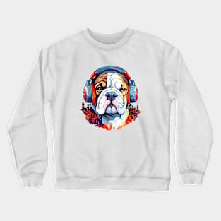 English Bulldog Animal World Pet Dog Loving Fun Crewneck Sweatshirt